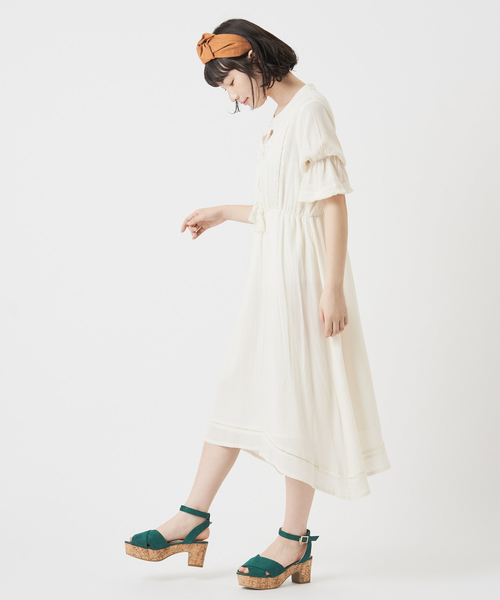 OLIVE des OLIVE（オリーブデオリーブ）の「エスニックワンピース（ワンピース・レディース・ホワイト/ワインレッド/ピンク・FREE）」の22枚目の写真