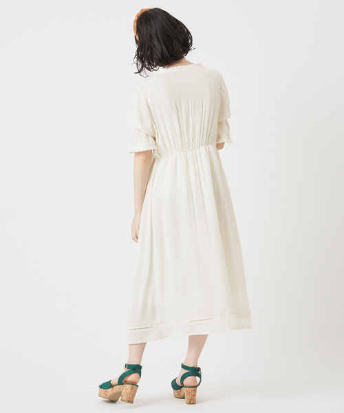 OLIVE des OLIVE（オリーブデオリーブ）の「エスニックワンピース（ワンピース・レディース・ホワイト/ワインレッド/ピンク・FREE）」の11枚目の写真