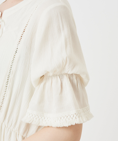 OLIVE des OLIVE（オリーブデオリーブ）の「エスニックワンピース（ワンピース・レディース・ホワイト/ワインレッド/ピンク・FREE）」の9枚目の写真