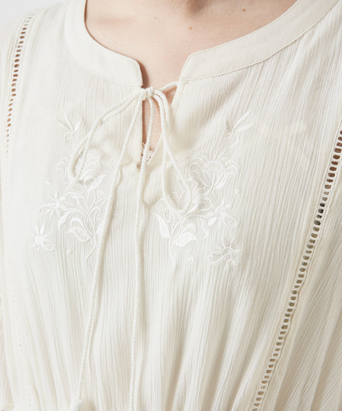 OLIVE des OLIVE（オリーブデオリーブ）の「エスニックワンピース（ワンピース・レディース・ホワイト/ワインレッド/ピンク・FREE）」の12枚目の写真