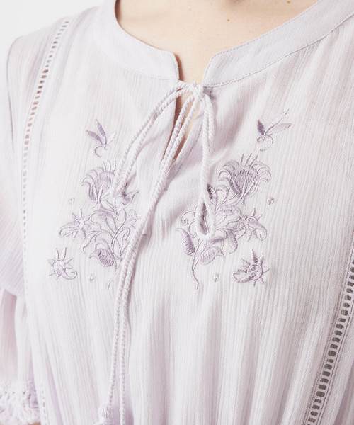 OLIVE des OLIVE（オリーブデオリーブ）の「エスニックワンピース（ワンピース・レディース・ホワイト/ワインレッド/ピンク・FREE）」の16枚目の写真