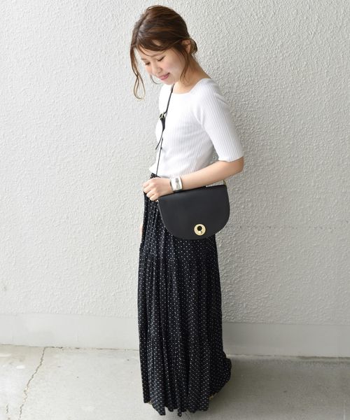 MARCO BIANCHINI（マルコビアンチーニ）の「MARCO BIANCHIN:フラップショルダーバッグ◇（ショルダーバッグ・レディース・ブラック/グリーン/パープル/イエロー/レッド・ONE SIZE）」の18枚目の写真