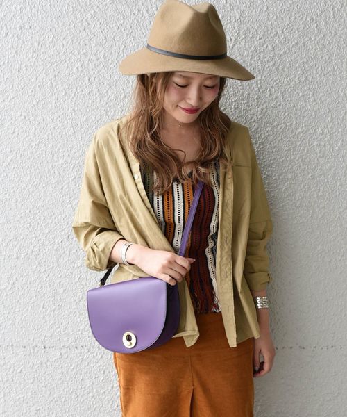 MARCO BIANCHINI（マルコビアンチーニ）の「MARCO BIANCHIN:フラップショルダーバッグ◇（ショルダーバッグ・レディース・ブラック/グリーン/パープル/イエロー/レッド・ONE SIZE）」の13枚目の写真