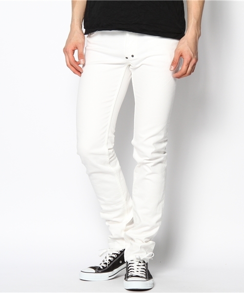 DIET BUTCHER（ダイエットブッチャー）の「DIET BUTCHER SLIM SKIN スキニーストレッチパンツ（デニムパンツ・メンズ・ホワイト/ダークブルー・1/2/3）」の10枚目の写真