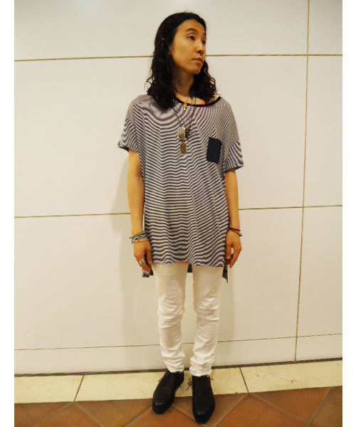 DIET BUTCHER（ダイエットブッチャー）の「DIET BUTCHER SLIM SKIN スキニーストレッチパンツ（デニムパンツ・メンズ・ホワイト/ダークブルー・1/2/3）」の12枚目の写真