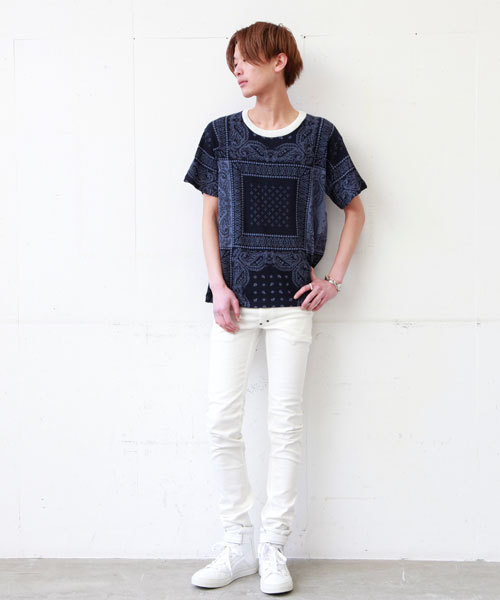 DIET BUTCHER（ダイエットブッチャー）の「DIET BUTCHER SLIM SKIN スキニーストレッチパンツ（デニムパンツ・メンズ・ホワイト/ダークブルー・1/2/3）」の18枚目の写真