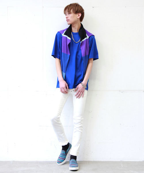 DIET BUTCHER（ダイエットブッチャー）の「DIET BUTCHER SLIM SKIN スキニーストレッチパンツ（デニムパンツ・メンズ・ホワイト/ダークブルー・1/2/3）」の14枚目の写真