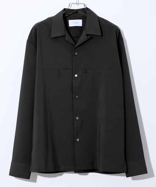 STUDIOUS（ステュディオス）の「【STUDIOUS】スピドレーイージートロオープンカラーシャツ（シャツ/ブラウス・メンズ・ブラック/ネイビー/レッド/ダークグレー/ブルー・1/2/3）」の2枚目の写真