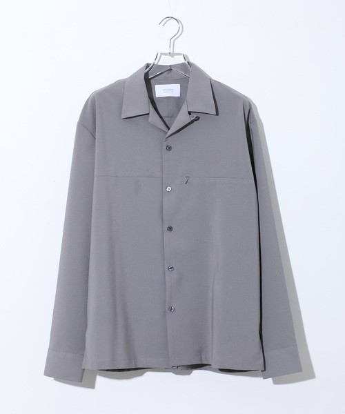 STUDIOUS（ステュディオス）の「【STUDIOUS】スピドレーイージートロオープンカラーシャツ（シャツ/ブラウス・メンズ・ブラック/ネイビー/レッド/ダークグレー/ブルー・1/2/3）」の6枚目の写真