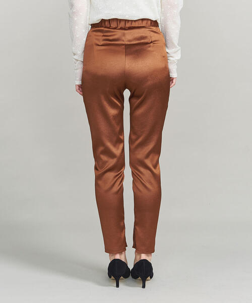 BEAUTY&YOUTH UNITED ARROWS(ビューティーアンドユースユナイテッドアローズ)の「BY サテンサイドジップスパッツ ◆(レギンス/スパッツ・レディース・ブラック/オレンジ系その他・SMALL/MEDIUM)」の8枚目の写真