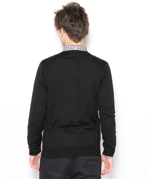 EDIFICE（エディフィス）の「◇16GG V カーディガン（カーディガン/ボレロ・メンズ・グリーン/オレンジ/ブルー系その他/ボルドー/ネイビー/チャコールグレー/ホワイト/ブラック・48/50/44/46）」の11枚目の写真