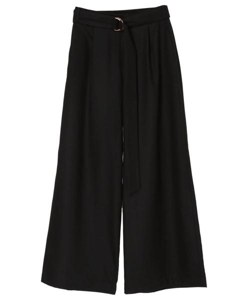 YECCA VECCA（イェッカヴェッカ）の「・ベルト付きイージータックパンツ（その他パンツ・レディース・グレー/ブラック/ベージュ・FREE）」の5枚目の写真