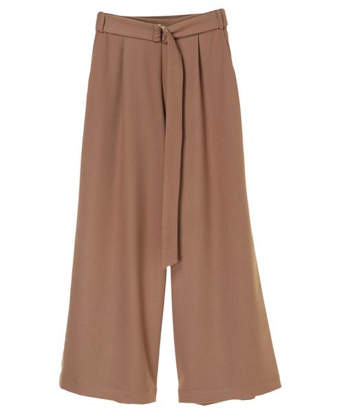 YECCA VECCA（イェッカヴェッカ）の「・ベルト付きイージータックパンツ（その他パンツ・レディース・グレー/ブラック/ベージュ・FREE）」の12枚目の写真