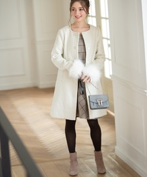 tocco closet（トッコ クローゼット）の「多種ビジュー釦ノーカラー袖  