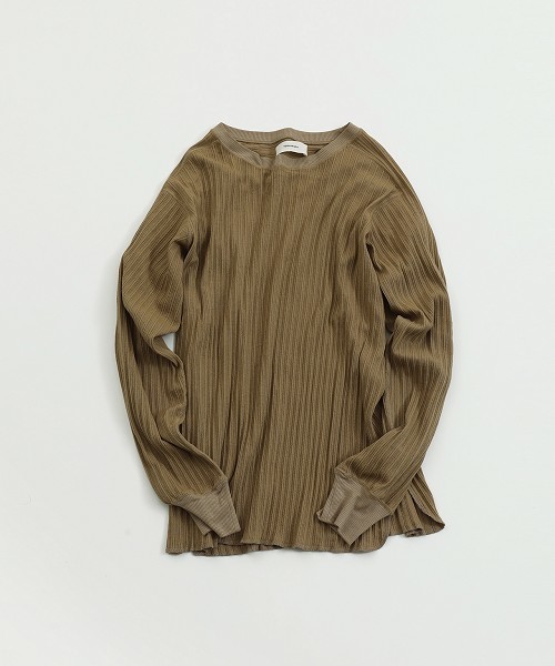 TODAYFUL(トゥデイフル)の「ブランリブロングT(Tシャツ/カットソー・レディース・ベージュ/キナリ・FREE)」の4枚目の写真