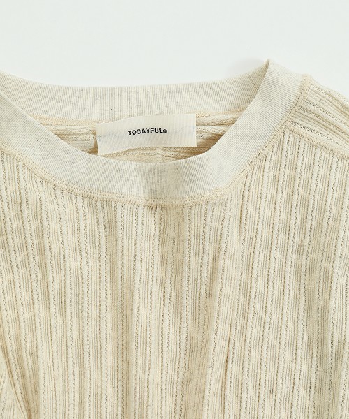TODAYFUL(トゥデイフル)の「ブランリブロングT(Tシャツ/カットソー・レディース・ベージュ/キナリ・FREE)」の7枚目の写真