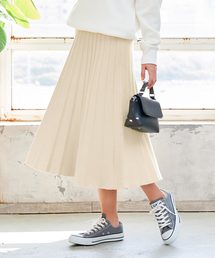 ミディ丈ニットプリーツスカート＊レディース/ボトムス[M2361]神戸レタス