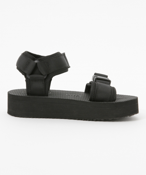 LOWRYS FARM（ローリーズファーム）の「ＥＶＡベルトサンダル　823110（サンダル・レディース・ブラック/オフホワイト/カーキ・MEDIUM/LARGE）」の4枚目の写真