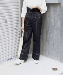 CIEL'AIR | 【CIEL'AIR/シエルエアー】ハイウエストコルセットパイピングパンツ(その他パンツ)