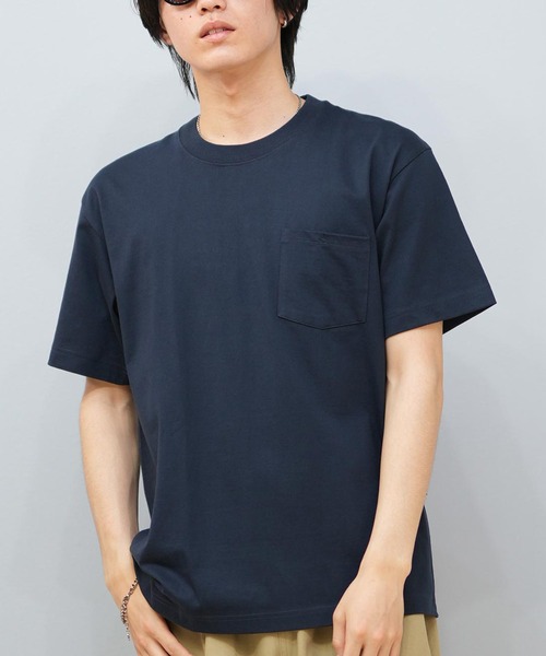 HANES（ヘインズ）の「HANES/ヘインズ (ポケット付き.ver)BEEFY-T 半袖Tシャツ パックTEE コットン100% H5190（Tシャツ/カットソー・メンズ・ホワイト/ブラック/パープル/ネイビー/グレー/ピンク/グリーン/ヘザーグレー/カーキ/レッド/ブルー/イエロー/ダークグレー/ケリーグリーン・S/M/L/XL/LL）」の9枚目の写真