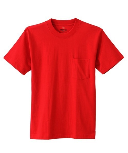 HANES（ヘインズ）の「HANES/ヘインズ (ポケット付き.ver)BEEFY-T 半袖Tシャツ パックTEE コットン100% H5190（Tシャツ/カットソー・メンズ・ホワイト/ブラック/パープル/ネイビー/グレー/ピンク/グリーン/ヘザーグレー/カーキ/レッド/ブルー/イエロー/ダークグレー/ケリーグリーン・S/M/L/XL/LL）」の14枚目の写真