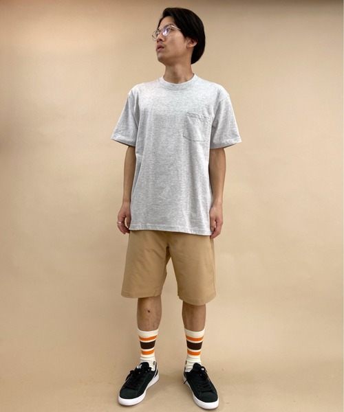 HANES(ヘインズ)の「HANES/ヘインズ (ポケット付き.ver)BEEFY-T 半袖Tシャツ パックTEE コットン100% H5190(Tシャツ/カットソー・メンズ・ホワイト/ブラック/パープル/ネイビー/グレー/ピンク/グリーン/ヘザーグレー/カーキ/レッド/ブルー/イエロー/ダークグレー/ケリーグリーン・S/M/L/XL/LL)」の22枚目の写真