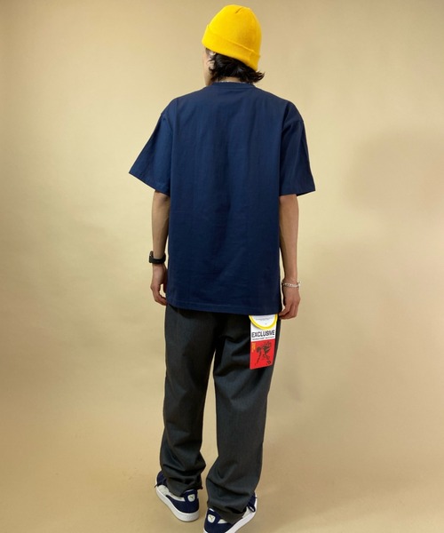 HANES(ヘインズ)の「HANES/ヘインズ (ポケット付き.ver)BEEFY-T 半袖Tシャツ パックTEE コットン100% H5190(Tシャツ/カットソー・メンズ・ホワイト/ブラック/パープル/ネイビー/グレー/ピンク/グリーン/ヘザーグレー/カーキ/レッド/ブルー/イエロー/ダークグレー/ケリーグリーン・S/M/L/XL/LL)」の19枚目の写真