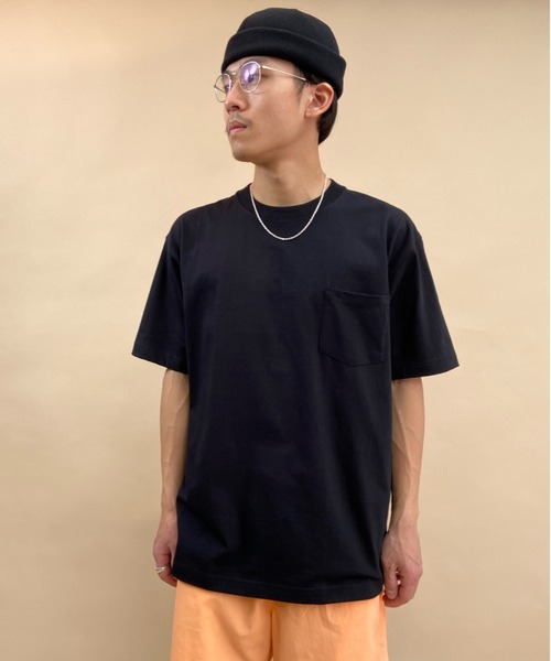 Hanes / Tシャツ/XL/コットン/KHK// HANES/ヘインズ (ポケット付き.ver)BEEFY-T 半袖Tシャツ パックTEE