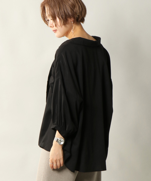 notch.(ノッチ)の「ダブルポケットシャツ(シャツ/ブラウス・レディース・ブラック/ベージュ/グリーン・M)」の18枚目の写真
