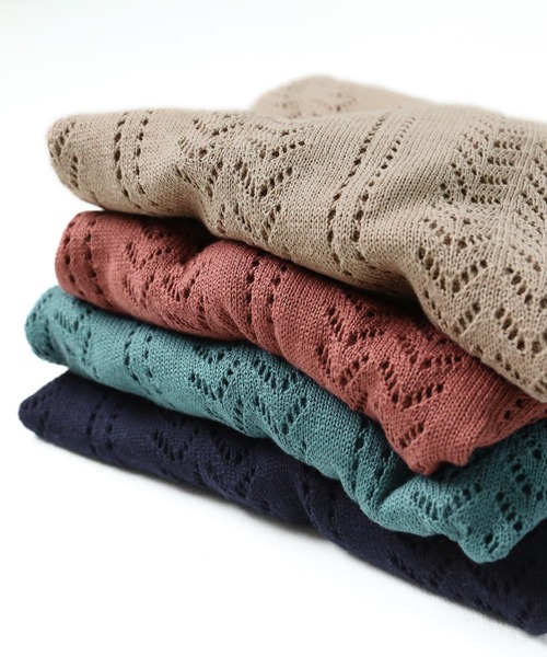 osharewalker(オシャレウォーカー)の「『透かし編みデザインドルマンニット』(ニット/セーター・レディース・グレー系その他/ブラウン系その他/ネイビー/ブルー系その他/ナチュラル・FREE)」の22枚目の写真