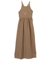 CLANE | 予約【WEB限定】BACK CROSS LINEN OP(ワンピース)