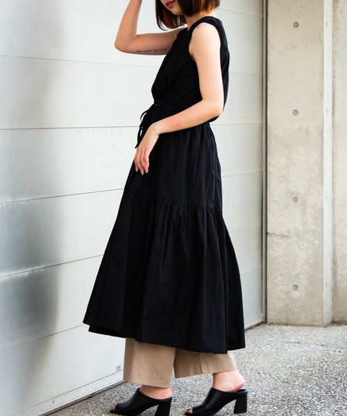 Aunt Marie's（アントマリーズ）の「AUNT MARIE'S ノースリティアードロングワンピース（ワンピース・レディース・ブラック/ベージュ/グリーン/ナチュラル・FREE）」の18枚目の写真