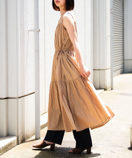 Aunt Marie's（アントマリーズ）の「AUNT MARIE'S ノースリティアードロングワンピース（ワンピース・レディース・ブラック/ベージュ/グリーン/ナチュラル・FREE）」の21枚目の写真
