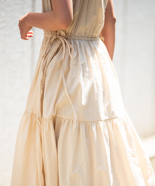 Aunt Marie's（アントマリーズ）の「AUNT MARIE'S ノースリティアードロングワンピース（ワンピース・レディース・ブラック/ベージュ/グリーン/ナチュラル・FREE）」の22枚目の写真