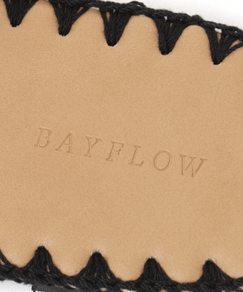 BAYFLOW（ベイフロー）の「フラットナチュラルサンダル（サンダル・レディース・ナチュラル/ブラック/セージグリーン・SMALL/MEDIUM）」の15枚目の写真