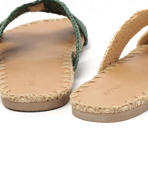 BAYFLOW（ベイフロー）の「フラットナチュラルサンダル（サンダル・レディース・ナチュラル/ブラック/セージグリーン・SMALL/MEDIUM）」の17枚目の写真