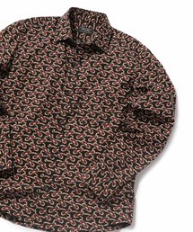 MEN'S BIGI | ヴィンテージ調幾何学柄プリントシャツ【ウォッシャブル仕様】(シャツ/ブラウス)