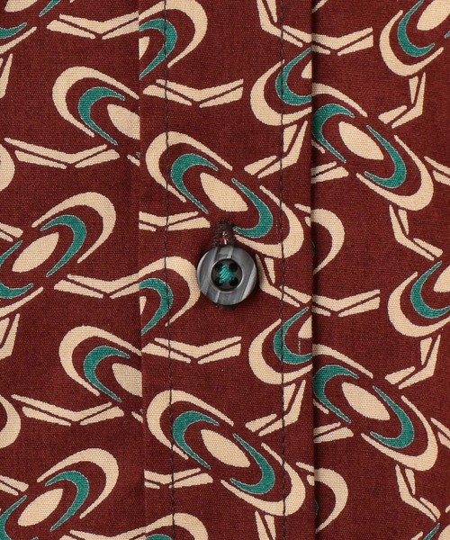 MEN'S BIGI（メンズビギ）の「ヴィンテージ調幾何学柄プリントシャツ【ウォッシャブル仕様】（シャツ/ブラウス・メンズ・ブラック/ブラウン/ネイビー・M/S/L）」の17枚目の写真