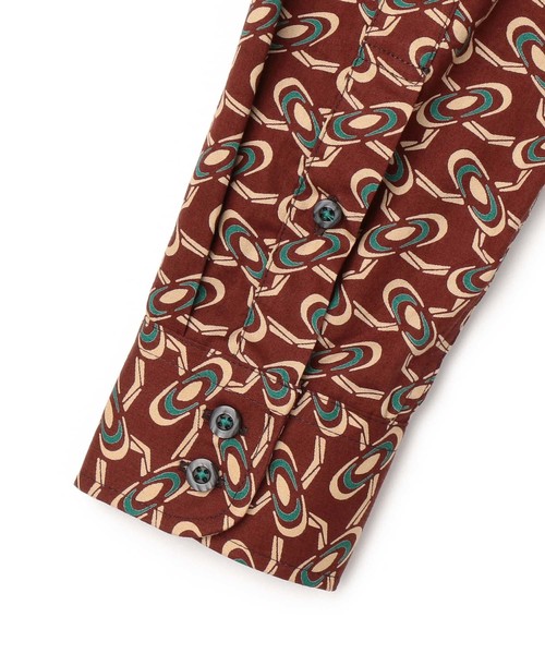 MEN'S BIGI（メンズビギ）の「ヴィンテージ調幾何学柄プリントシャツ【ウォッシャブル仕様】（シャツ/ブラウス・メンズ・ブラック/ブラウン/ネイビー・M/S/L）」の16枚目の写真