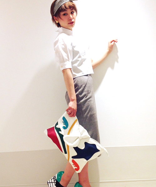 goocy（グーシー）の「AMAZONBigクラッチBag（クラッチバッグ・レディース・ゴールド/ホワイト/ブラック・FREE）」の4枚目の写真