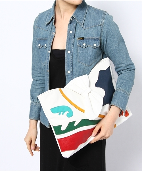 goocy（グーシー）の「AMAZONBigクラッチBag（クラッチバッグ・レディース・ゴールド/ホワイト/ブラック・FREE）」の8枚目の写真