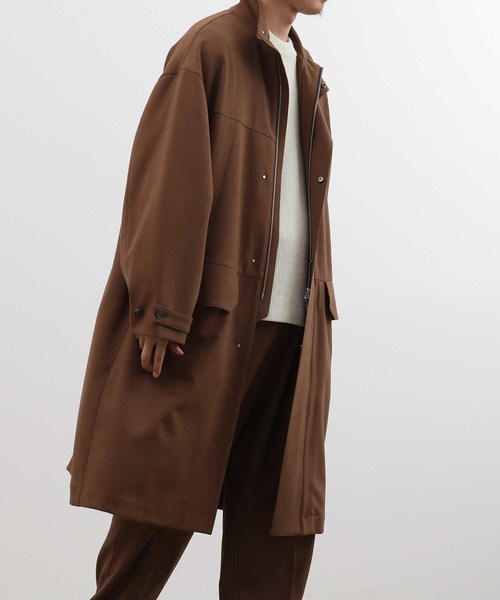 ADAM ET ROPE'（アダムエロペ）の「【MOREL】レイズドネックコート（その他アウター・メンズ・ネイビー/キャメル/ワイン・M/L）」の2枚目の写真
