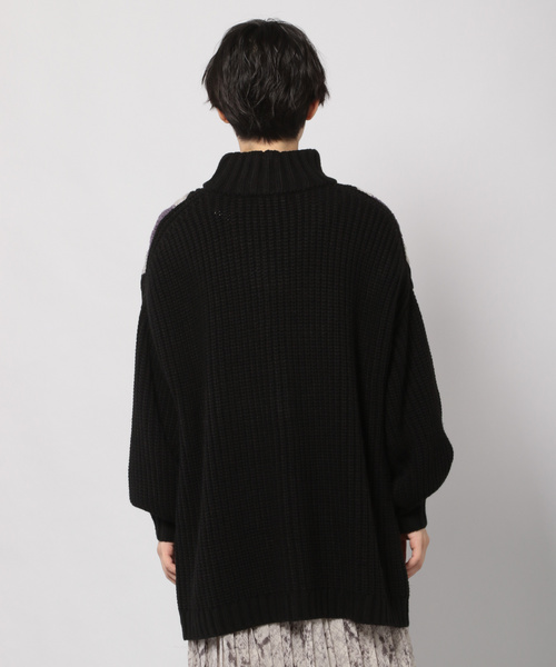 PAGEBOY（ページボーイ）の「モードチルデンニット（ニット/セーター・レディース・ブラック/ベージュ/オフホワイト・FREE）」の19枚目の写真