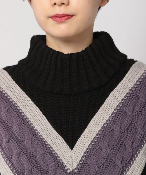 PAGEBOY（ページボーイ）の「モードチルデンニット（ニット/セーター・レディース・ブラック/ベージュ/オフホワイト・FREE）」の20枚目の写真