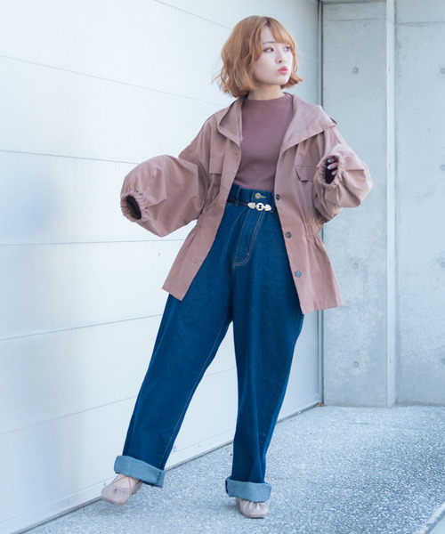 VANNIE U（ヴァニーユー）の「VANNIE U ウエストシェイプサファリシャツ（シャツ/ブラウス・レディース・ベージュ/ブラウン/カーキ・FREE）」の11枚目の写真