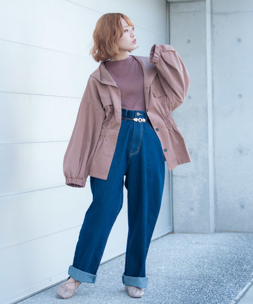 VANNIE U（ヴァニーユー）の「VANNIE U ウエストシェイプサファリシャツ（シャツ/ブラウス・レディース・ベージュ/ブラウン/カーキ・FREE）」の10枚目の写真