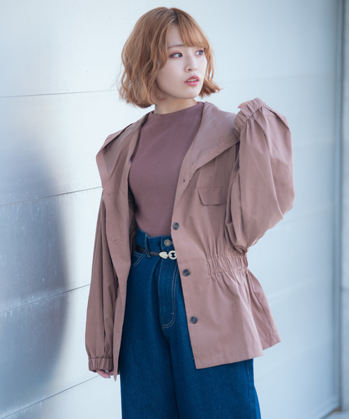 VANNIE U（ヴァニーユー）の「VANNIE U ウエストシェイプサファリシャツ（シャツ/ブラウス・レディース・ベージュ/ブラウン/カーキ・FREE）」の9枚目の写真