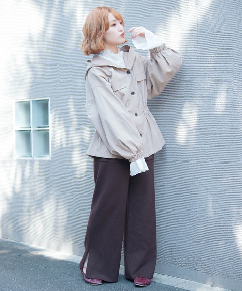 VANNIE U（ヴァニーユー）の「VANNIE U ウエストシェイプサファリシャツ（シャツ/ブラウス・レディース・ベージュ/ブラウン/カーキ・FREE）」の12枚目の写真