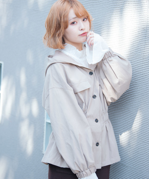 VANNIE U（ヴァニーユー）の「VANNIE U ウエストシェイプサファリシャツ（シャツ/ブラウス・レディース・ベージュ/ブラウン/カーキ・FREE）」の19枚目の写真