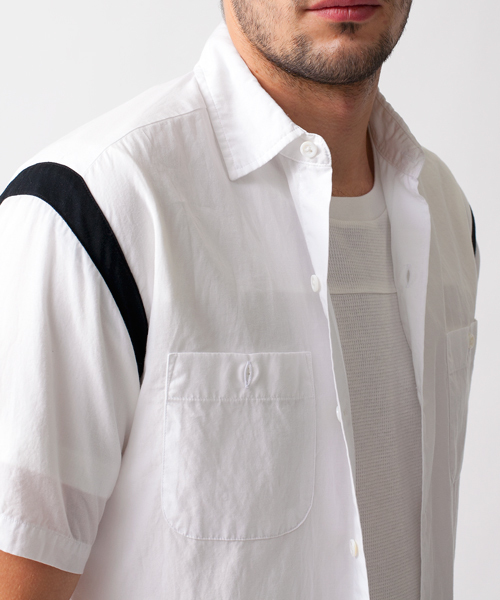 MONKEY TIME（モンキータイム）の「MT ∴ コットン/リヨセル ボーリングシャツ◆（シャツ/ブラウス・メンズ・ホワイト/ブラック・LARGE/SMALL/MEDIUM）」の13枚目の写真